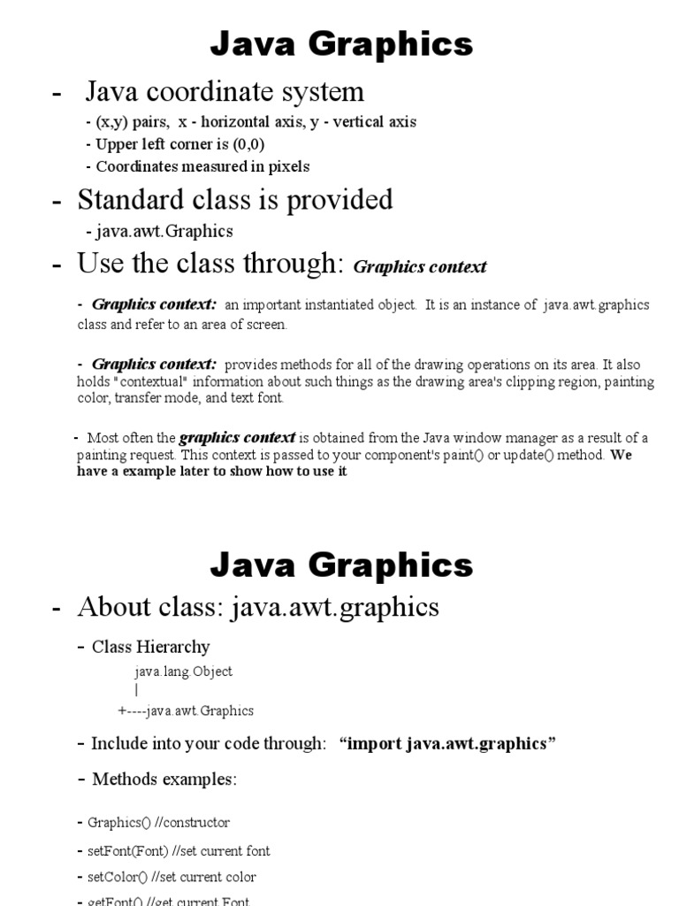 Java Graphics | PDF