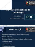 As Raízes Filosóficas Da Psicologia