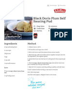 Black Doris Plum Self Saucing Pud