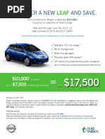 Nissan Leaf Customer Flyer