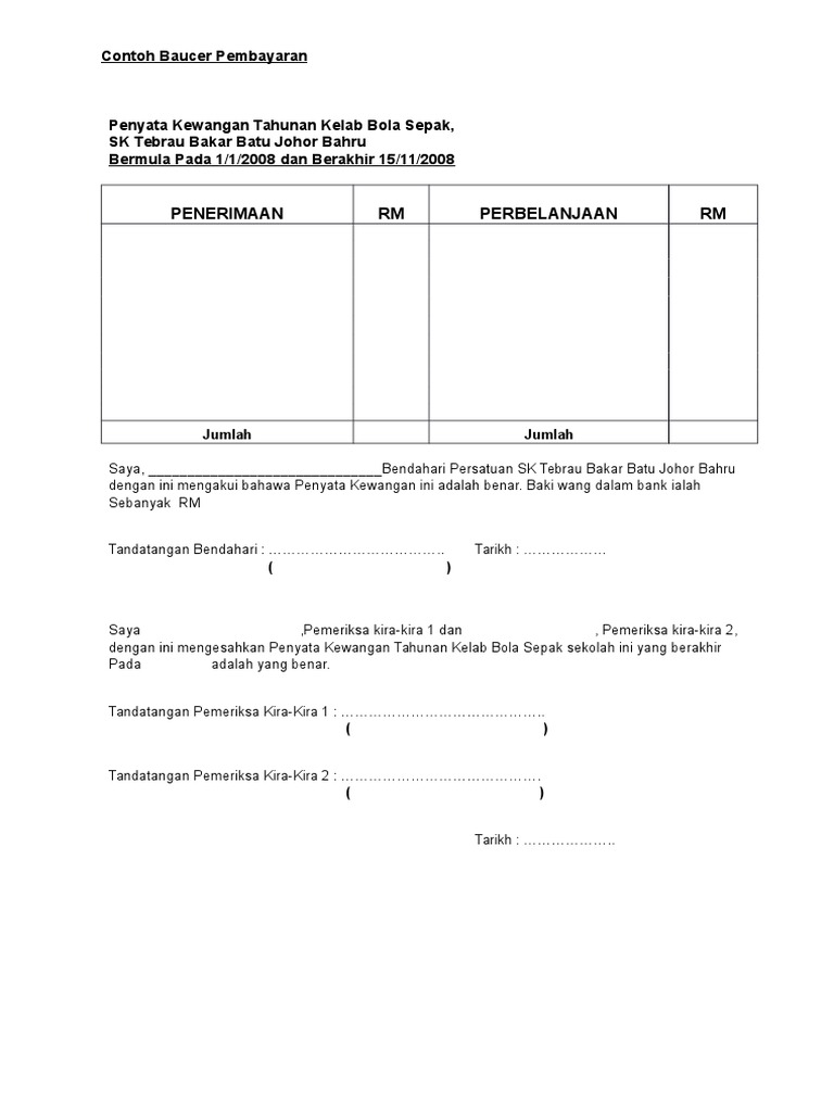 Contoh Surat Dan Laporan Koko Pdf