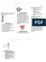 Jewelry Waiver Poster