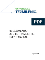 Reglamento Del Tetramestre Empresarial