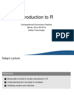 Introduction To R