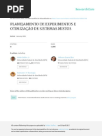 Planejamento de Experimentos e Otimizacao de Siste