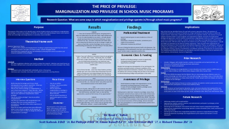Privilege and Marginalization in Music Education | PDF | Social ...