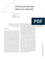 Conversar para aprender. Gadamer y la educación