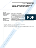 NBR 14.725 Ficha de Informações de Segurança de Produtos Químicos FISPQ