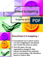 Recruitment Budgeting