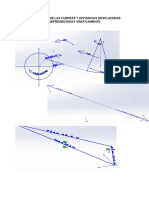 Magnitudes de Las Fuerzas y Distancias Desplazadas Representadas Graficamente