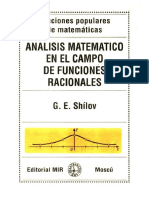 Análisis Matemático en El Campo de Funciones Racionales - Shílov