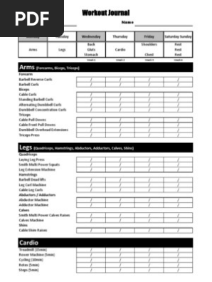 Excercise Journal