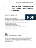 Orientation, Training and Development, and Career Planning: Chapter Objectives