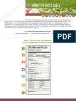 Nutrition Facts Handout