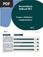 Recomendações IGS 003