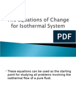 The Equations of Change For Isothermal System