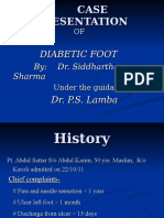 CASE PRESENTATION OF DIABETIC FOOT