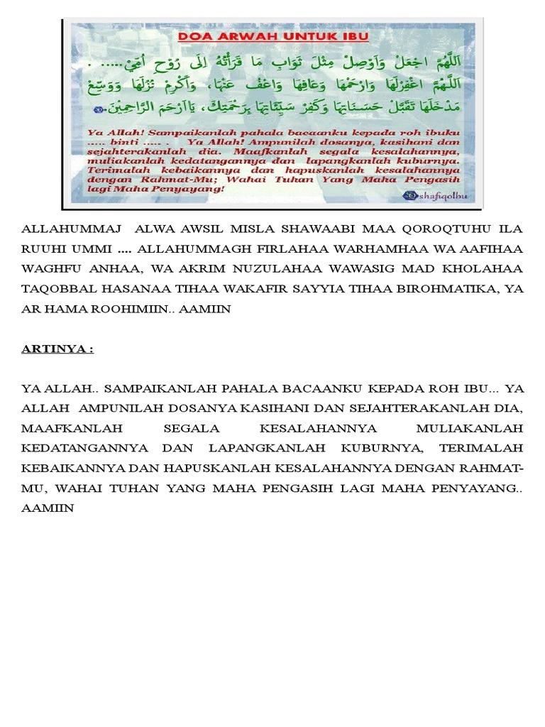 Doa Ibu