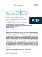 Progressive Muscle Relaxation Effectiveness of The Blood Sugar Patients With Type 2 Diabetes