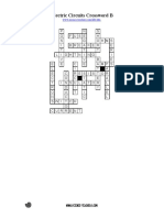 2 Circuit Electricity Crossword B Answers