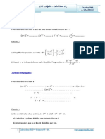 Cours Math - Chap 1 Algèbre Calculs Dans IR - 2ème Sciences (2009-2010) MR Abdelbasset Laataoui