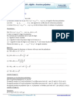 Cours Math - Chap 3 Algèbre Fonctions Polynômes - 2ème Sciences (2009-2010) Mr Abdelbasset Laataoui Www.espacemaths.com