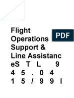 Flight Operations Support & Line Assistanc Estl 9 4 5 - 0 4 1 5 / 9 9 I