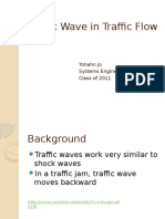 Shock Wave in Traffic Flow: Yohahn Jo Systems Engineering Class of 2011