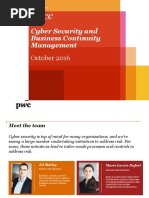 PWC - Cyber Security and Business Continuity Management