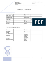 Learning Agreement Non ERASMUS