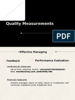 Quality Measurements