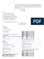 T Test Formula