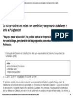 04 Independencia de Cataluña - La Vicepresidenta Se Reúne Con Oposición y Empresarios Catalanes e Irrita A Puigdemont