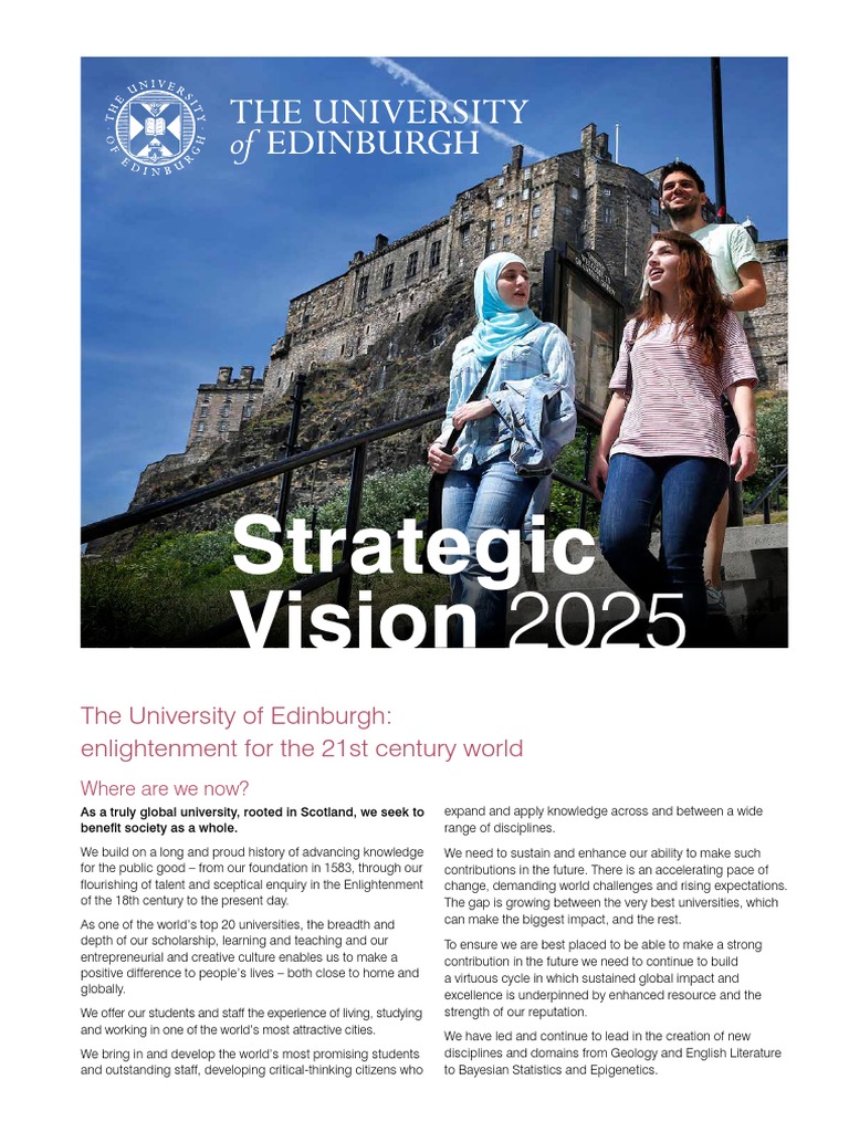 University of Edinburgh Strategic Vision 2025 University