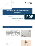 Análise da curva catenária e suas aplicações em sistemas marítimos