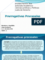 Universidad Fermín Toro Contencioso Prerrogativas Procesales