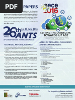 26th ANTS Call For Papers Guidelines