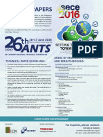 26th ANTS Call For Papers Guidelines