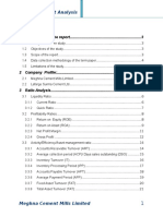 Table of Content: Ratio & Dupont Analysis