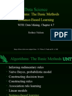 Algorithms: The Basic Methods Instance-Based Learning: Data Science