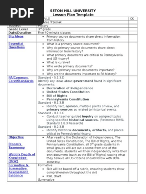 lesson plan four