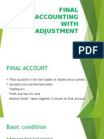 Final Accounting With Adjustment