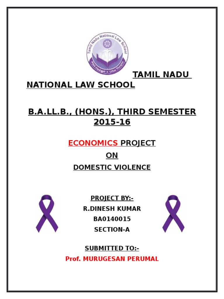 Domestic Violence Project Overview | PDF | Domestic Violence | Corporal ...