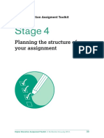 Stage 4: Planning The Structure of Your Assignment