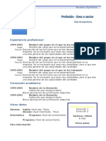 Curriculum Vitae Modelo1 Azul