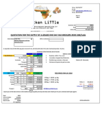 Chicken Little: Quotation For The Supply of A-Grade One Day Old Broilers-Ross 308/cobb