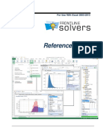 Solver Frontline Solvers Reference Guide