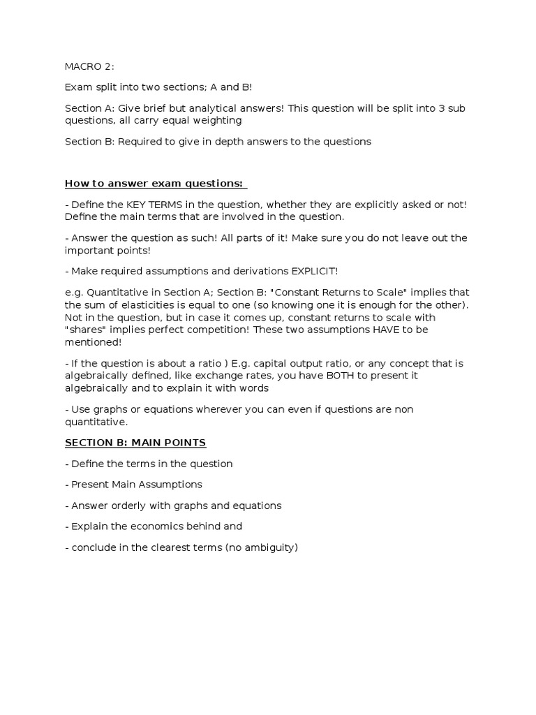 Macro 2 Revision Lecture Pdf