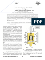 Dynamic Modeling of A Piezoelectric Actuated Fuel Injector