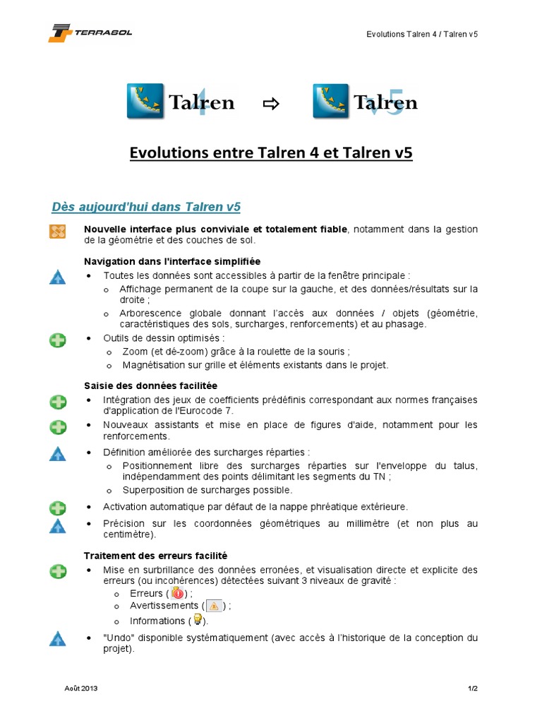 Évolutions de Talren 4 à Talren v5 | PDF | Logiciel | Informatique